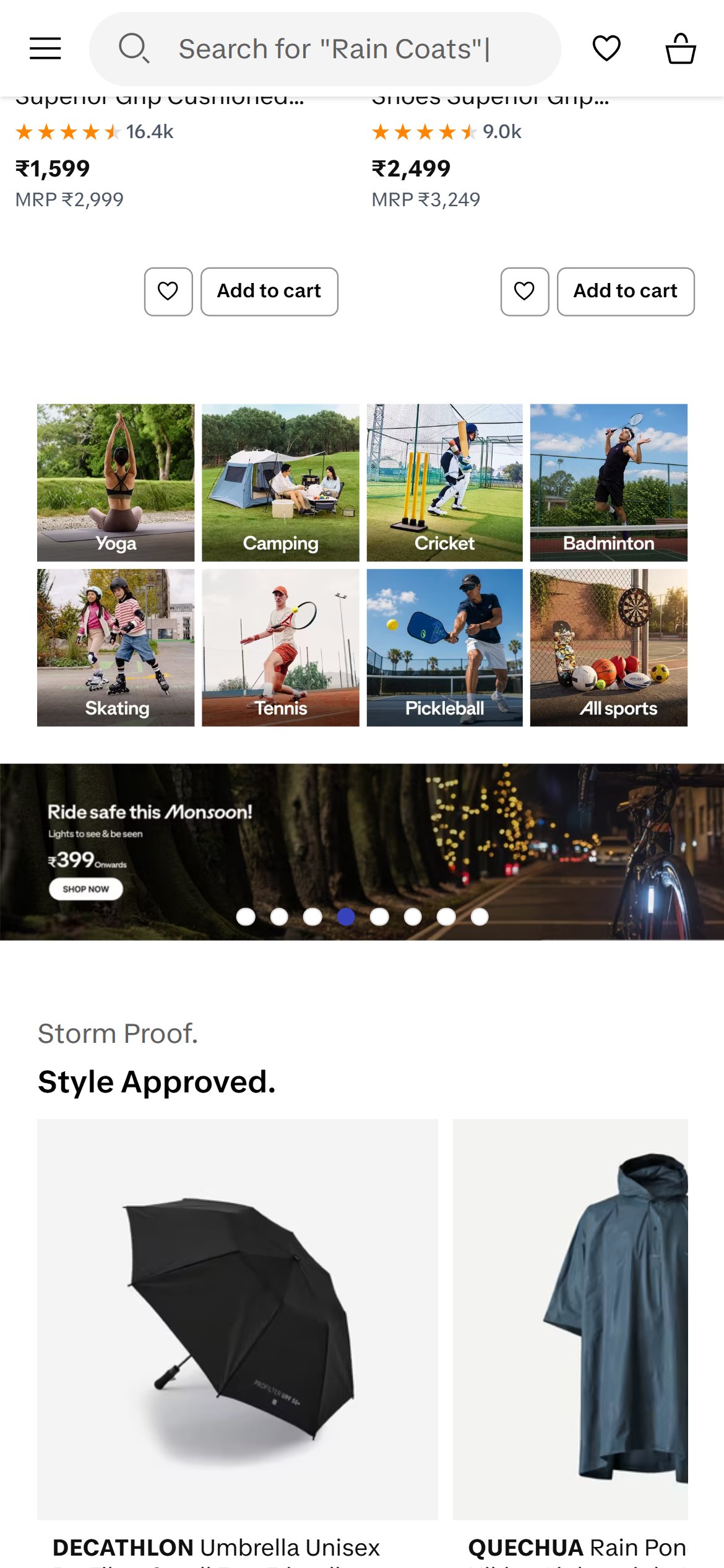 Decathlon India — Mobile