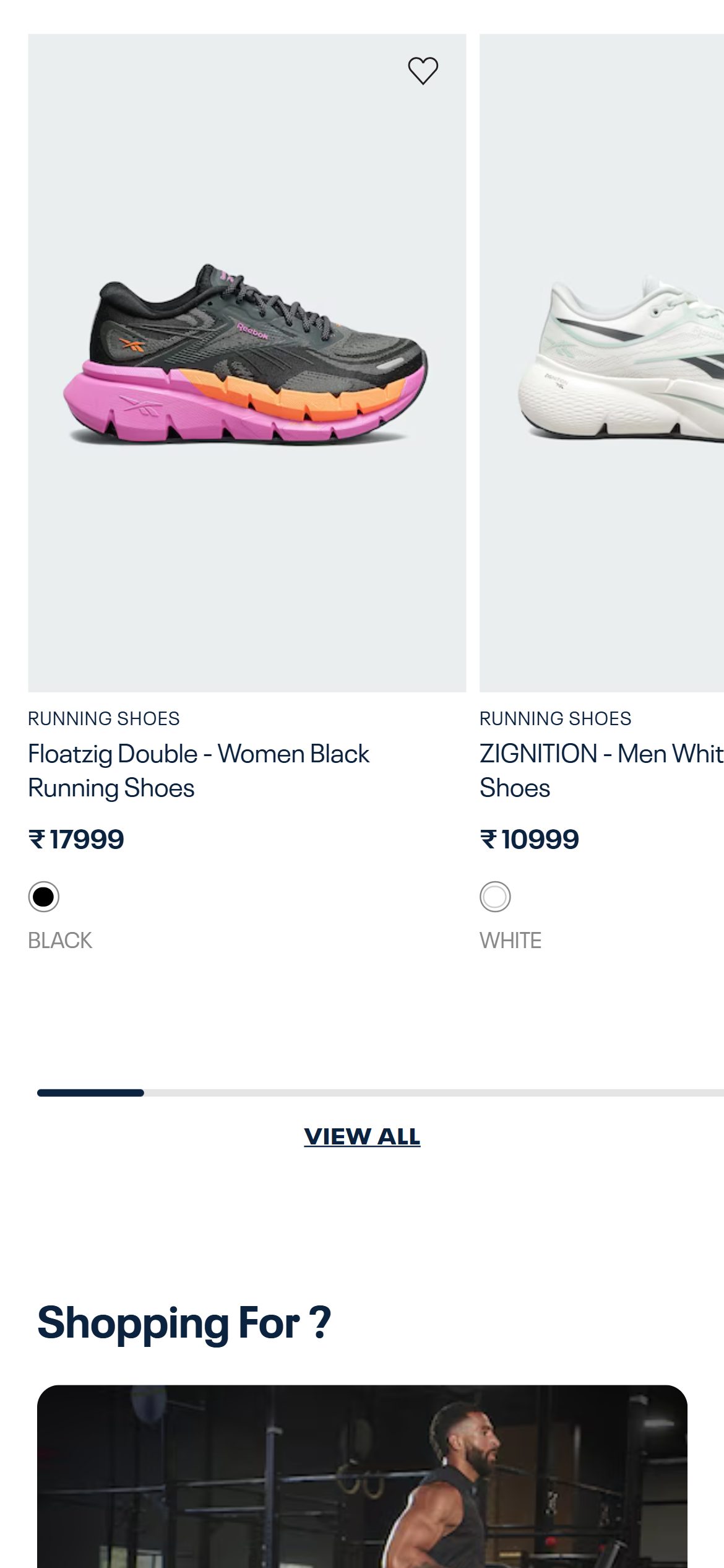 Reebok India — Mobile