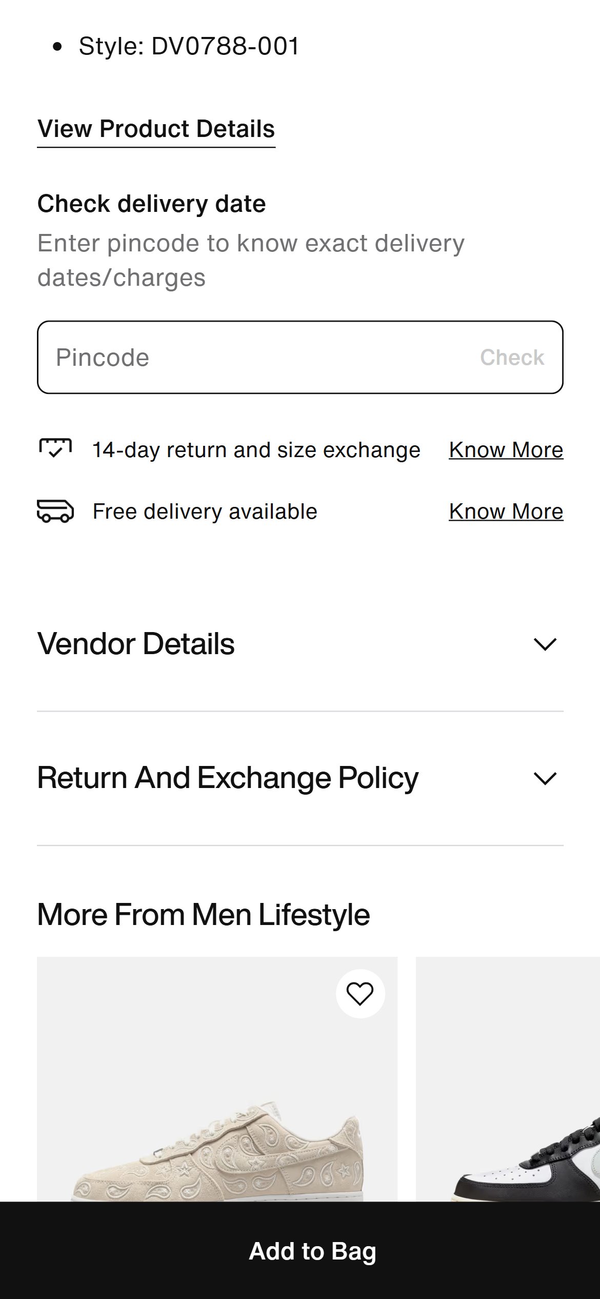 Nike India — Mobile